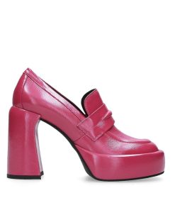 Inverno 2024 Elena Iachi | E3301 Mocassino Con Tacco Alto Fuxia