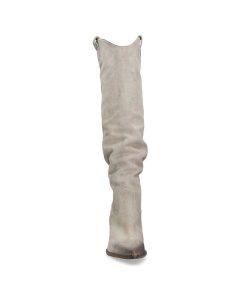 Tex Style Elena Iachi | E3632 Stivale Western Scamosciato Beige