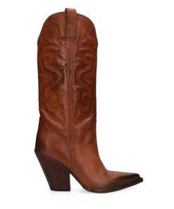 Tex Style Elena Iachi | E3634 Stivale Western Pelle Cuoio