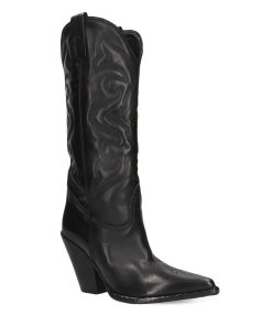 Stivali Elena Iachi | E3634 Stivale Western Pelle Nero