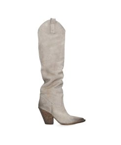 Tex Style Elena Iachi | E3632 Stivale Western Scamosciato Beige