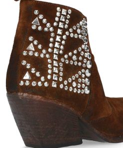 Tex Style Elena Iachi | E3392 Tronchetto Brown Con Borchie