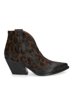 Tex Style Elena Iachi | E2004 Tronchetto Texano Pelle Leopard Mm70