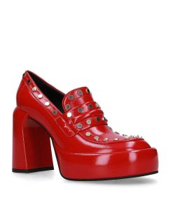 Inverno 2024 Elena Iachi | E3544 Mocassino Con Tacco Alto Berry