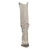 Stivali Elena Iachi | E3632 Stivale Western Scamosciato Beige