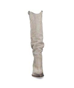 Stivali Elena Iachi | E3632 Stivale Western Scamosciato Beige