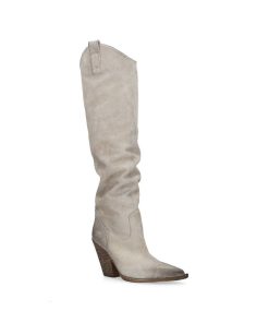 Stivali Elena Iachi | E3632 Stivale Western Scamosciato Beige