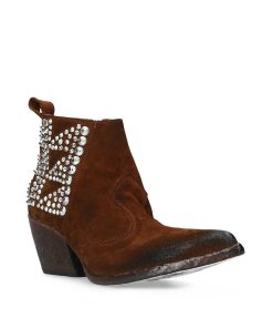 Tex Style Elena Iachi | E3392 Tronchetto Brown Con Borchie