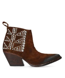 Tex Style Elena Iachi | E3392 Tronchetto Brown Con Borchie