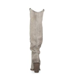 Tex Style Elena Iachi | E3632 Stivale Western Scamosciato Beige