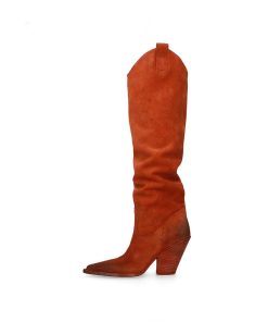 Tex Style Elena Iachi | E3632 Stivale Western Scamosciato Mango